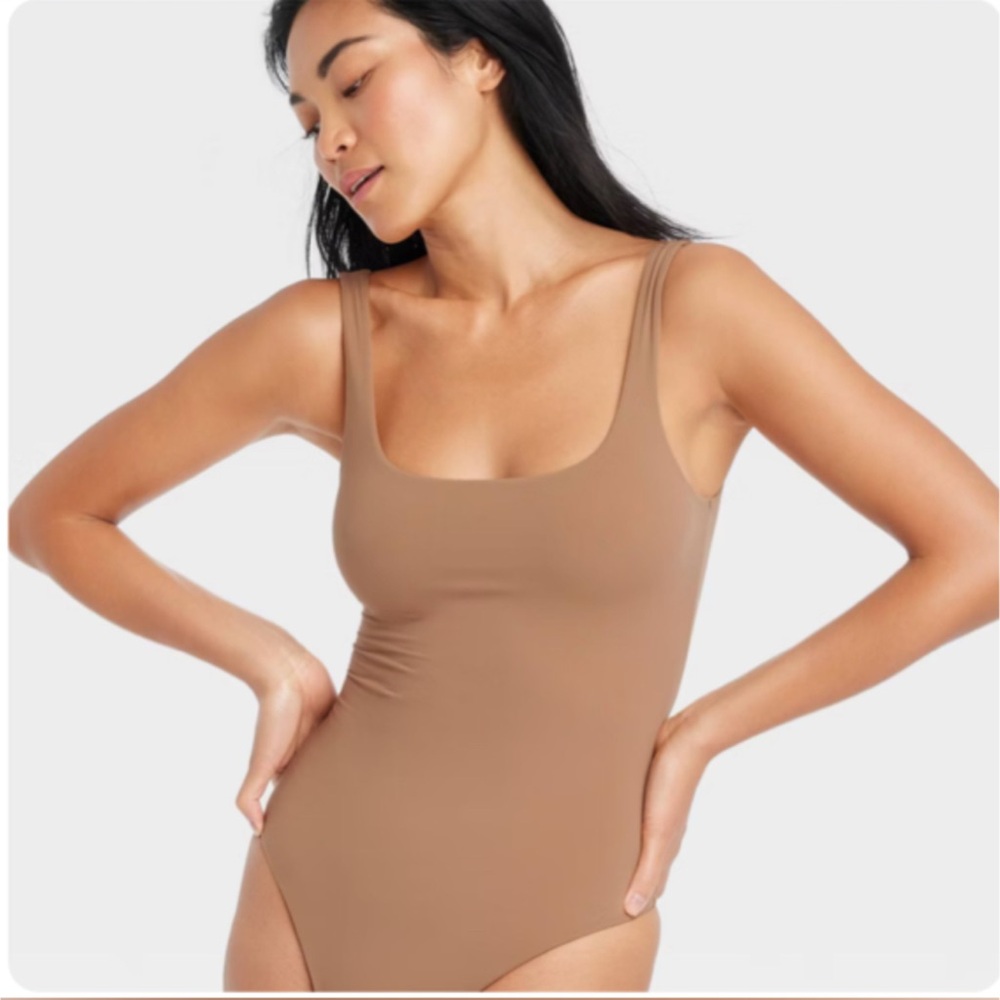 Women’s Stretch Tank Bodysuit- Auden - Picture 3 of 3